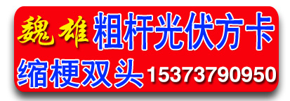 魏雄缩梗双头粗杆 光伏方卡