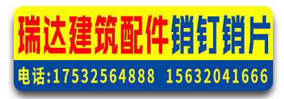 瑞达建筑配件销钉销片  对拉片