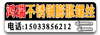 鸿瑞不锈钢膨胀螺丝 不锈钢膨胀螺栓