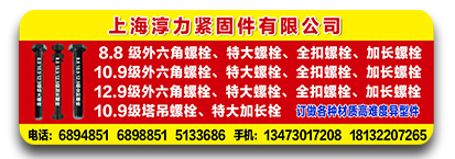 上海淳力高强度螺栓 特大加长螺栓