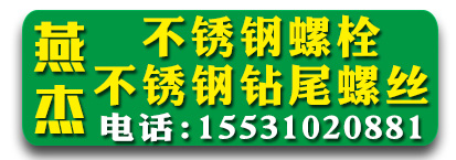 燕杰不锈钢螺栓