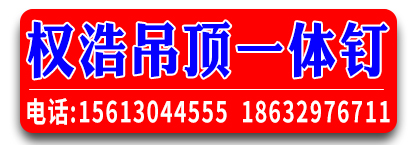 权浩吊顶一体钉