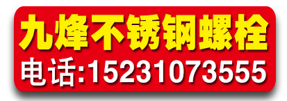 九烽不锈钢螺栓